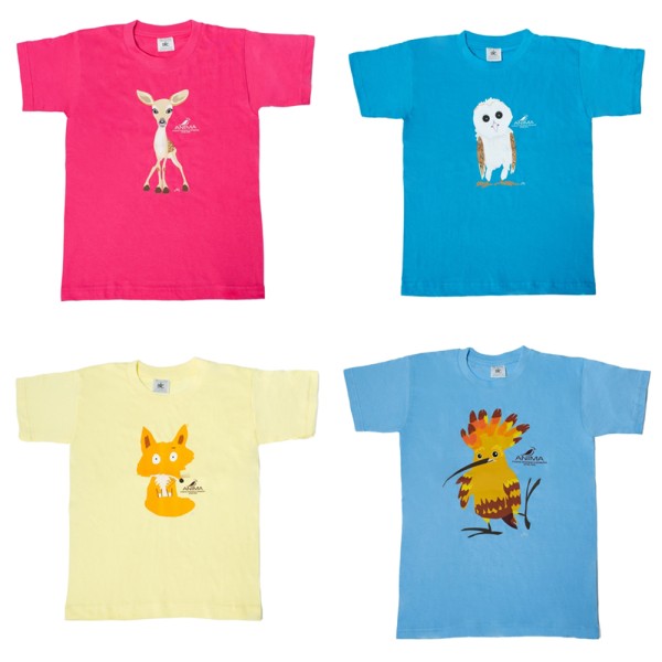 T-shirt with various figures